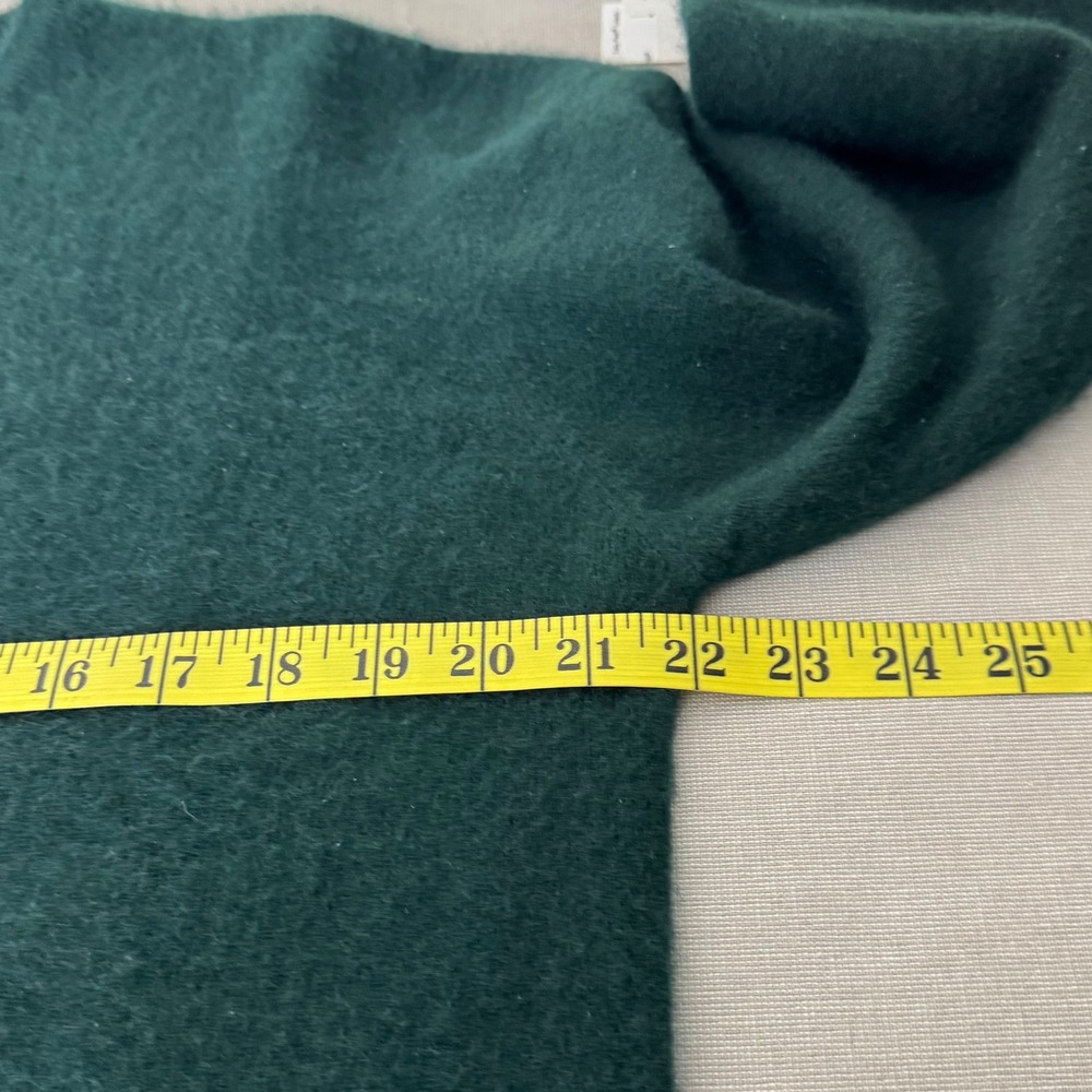 Lands' End Cashmere Sweater Women's Crewneck Green Medium - Picture 6 of 8
